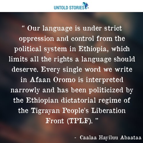 ofthesilenced's tweet photo. What happens when a language is oppressed in Ethiopia? https://t.co/mutjRo8p01 via @ChalaHailu #ethiopia #oromo #afaanoromo #oromoprotests https://t.co/7H5ihw62GY