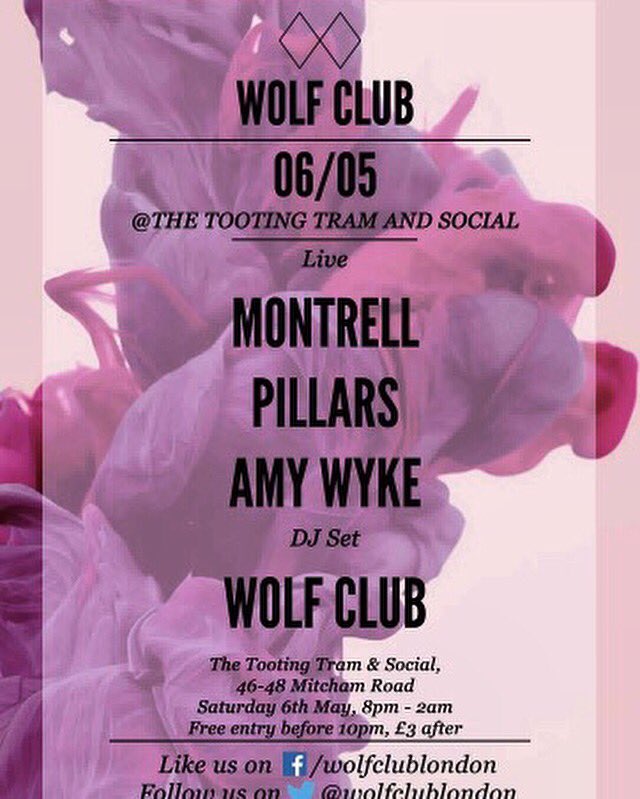 I will be playing at the @TootingTram London on 6th may. 8pm onwards