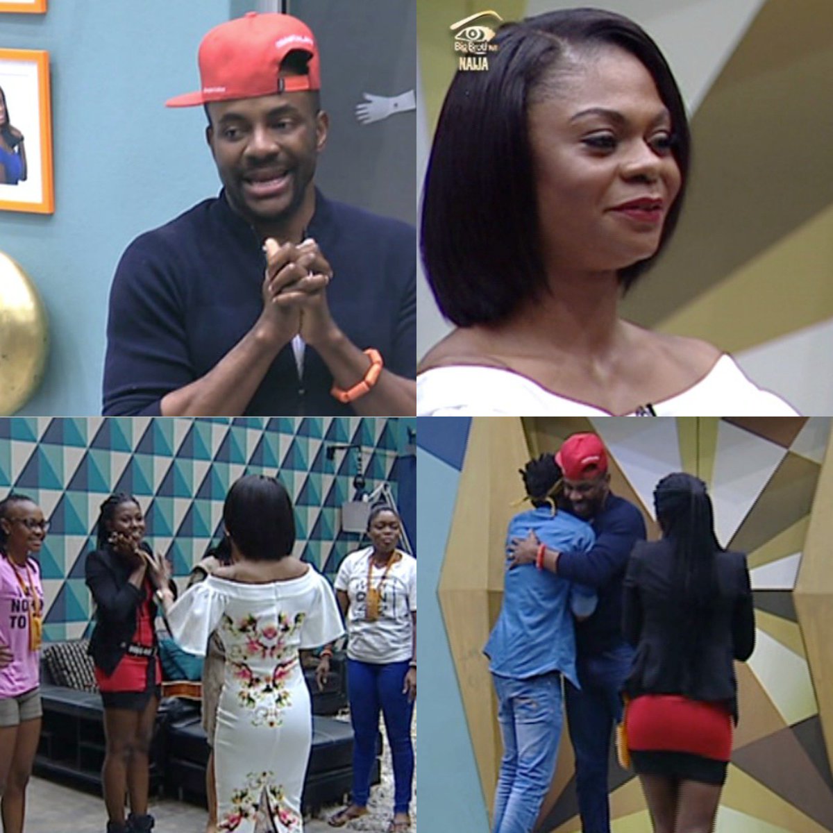 #BBNaija: Ex-BB Winner, Karen Igho Rakos and BB Host, Ebuka visit the top 5 finalists in the house [photos]