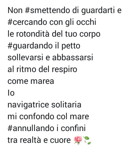 Spessofia's tweet photo. Non #smettendo di guardarti
#cercando con gli occhi
mi confondo col mare
#annullando i confini
tra realtà e cuore 🌹🍃
#gerundiDiversi https://t.co/PTSUZ9yXc0