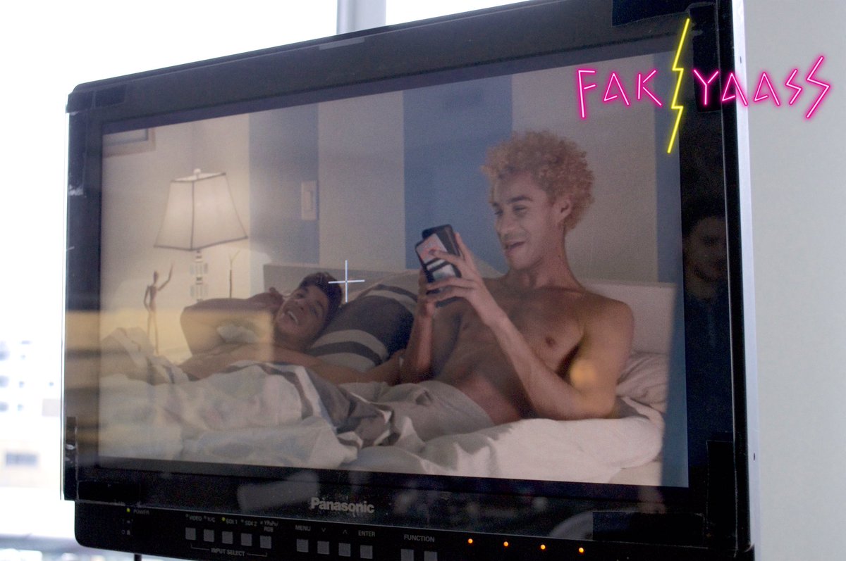#tbt to filming.
Rainy days got @NicoNicolakis &amp;a Anton feelin like stayin in bed all day.
•
#ipf #gay #webseries #canadian #lgbtq