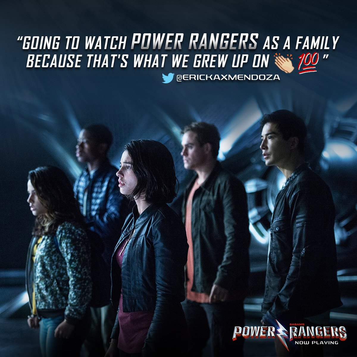 It's time! Get the family together and hit the cinema for some MIGHTY #PowerRangersMovie action! 👊🏼⚡️