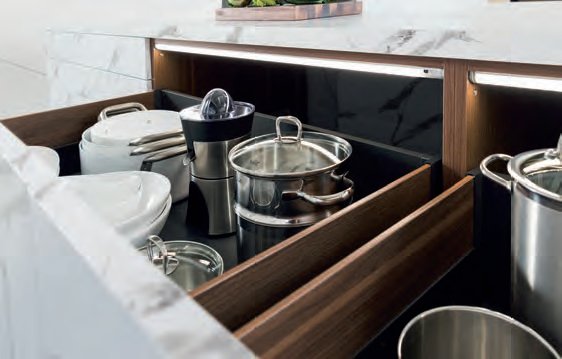 kitchensinbath's tweet photo. A range of in-built light options for your Schmidt Kitchen, recessed Strip lights, in cupboard or under cupboard spots &amp; drawer strip lights https://t.co/gekHl8H0Tr