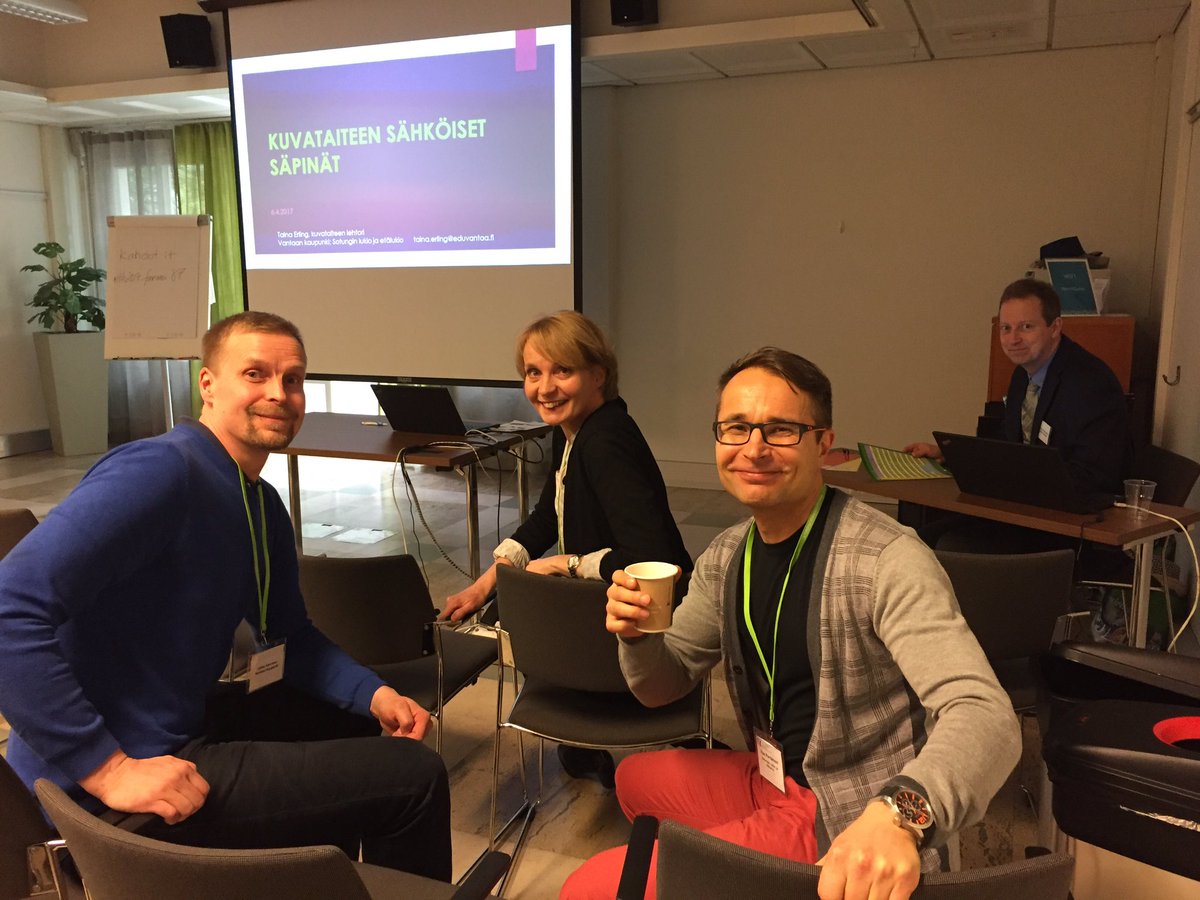 Kuviksen työt eivät enää hukassa kun käytössä sähköinen portfolio #itk2017 #sotunginlukio