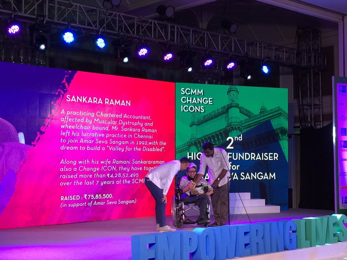 TataMumMarathon's tweet photo. The high- spirited @SankaraRamanS is our second highest 'Change Icon' fundraiser! #SCMMCharity https://t.co/GtupM6rqiR