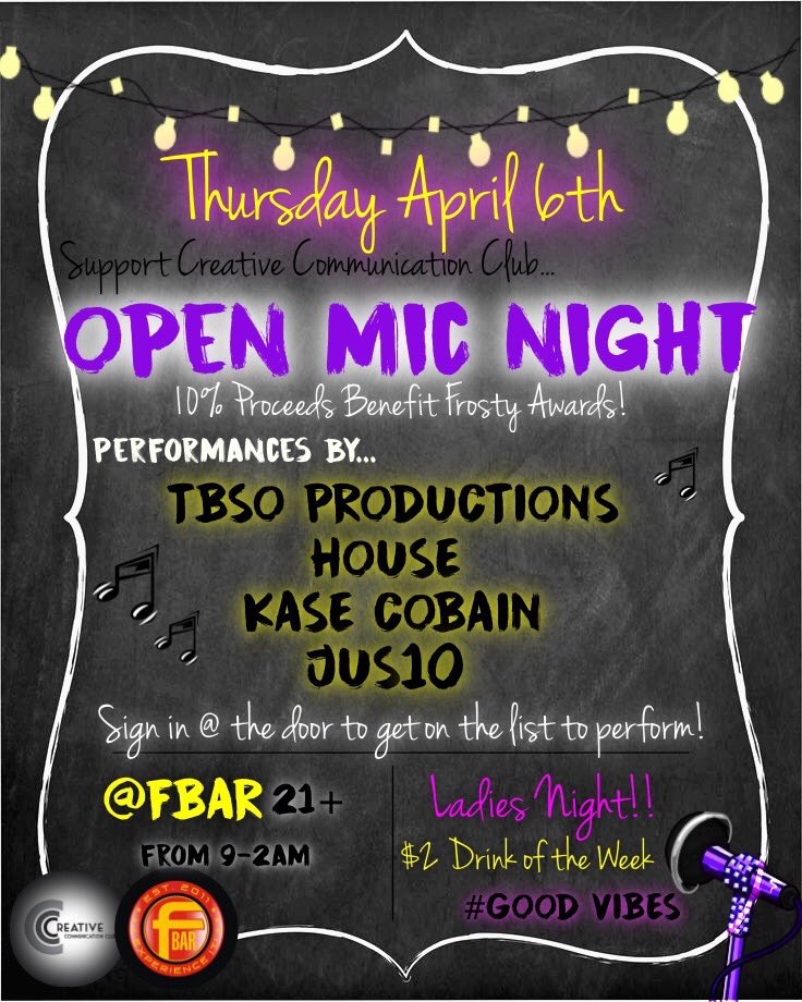 FSU_CCC's tweet image. TONIGHT TONIGHT TONIGHT! Come out to support some of the best talent at Frostburg! Let's have some fun #StillPrettyFrosty❄️