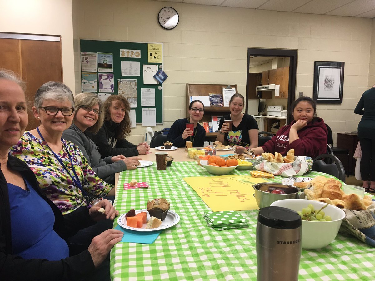 Celebrating our incredible support staff this morning!  We are so blessed! #celebratewithfood 😄