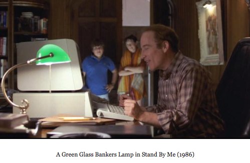 Claire McNear on X: here is a tumblr that obsessively documents green  glass bankers lamps in movies and TV    / X