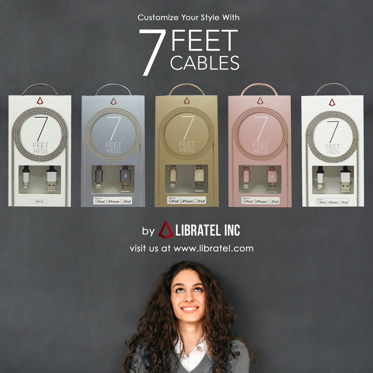 LbtStore's tweet image. Cables with Personality, 7 FEET Lightning &amp;amp; Micro Cable,#lightningcable #microcable #cellphonecable #fashioncable #iphonecable #galaxycable