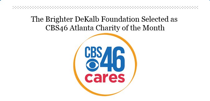 DBHDD's tweet photo. @dekalbcsb selected as @cbs46 Charity of the Month https://t.co/N0fA2lCwaj #cbs46cares https://t.co/jbK7u5hSS5