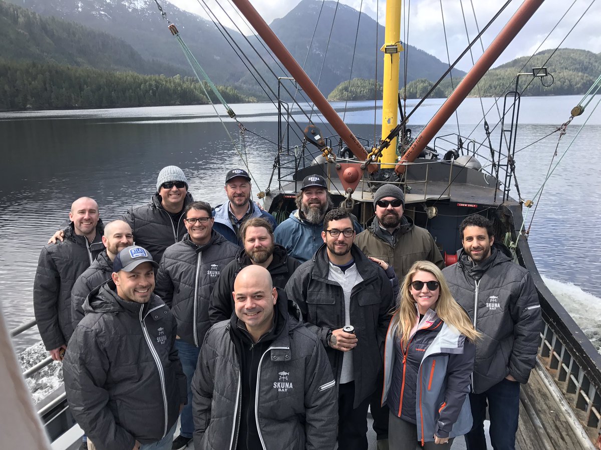 SkunaBay's tweet photo. Amazing day #NootkaSound seeing Skuna Bay farms on historic #uchuck great chefs fr Minny, Texas, Milwaukee @LouisianaFoods @TheFishGuysInc https://t.co/II6v9KArLJ