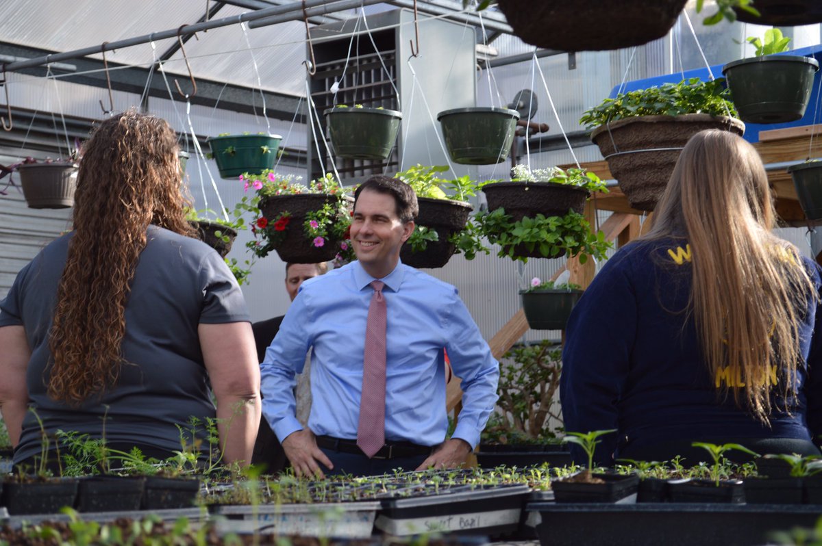 GovWalker's tweet photo. Visited Milton High School this morning to highlight how we are using the Reform Dividend to invest in #StudentSuccess https://t.co/cigpRZP3zK
