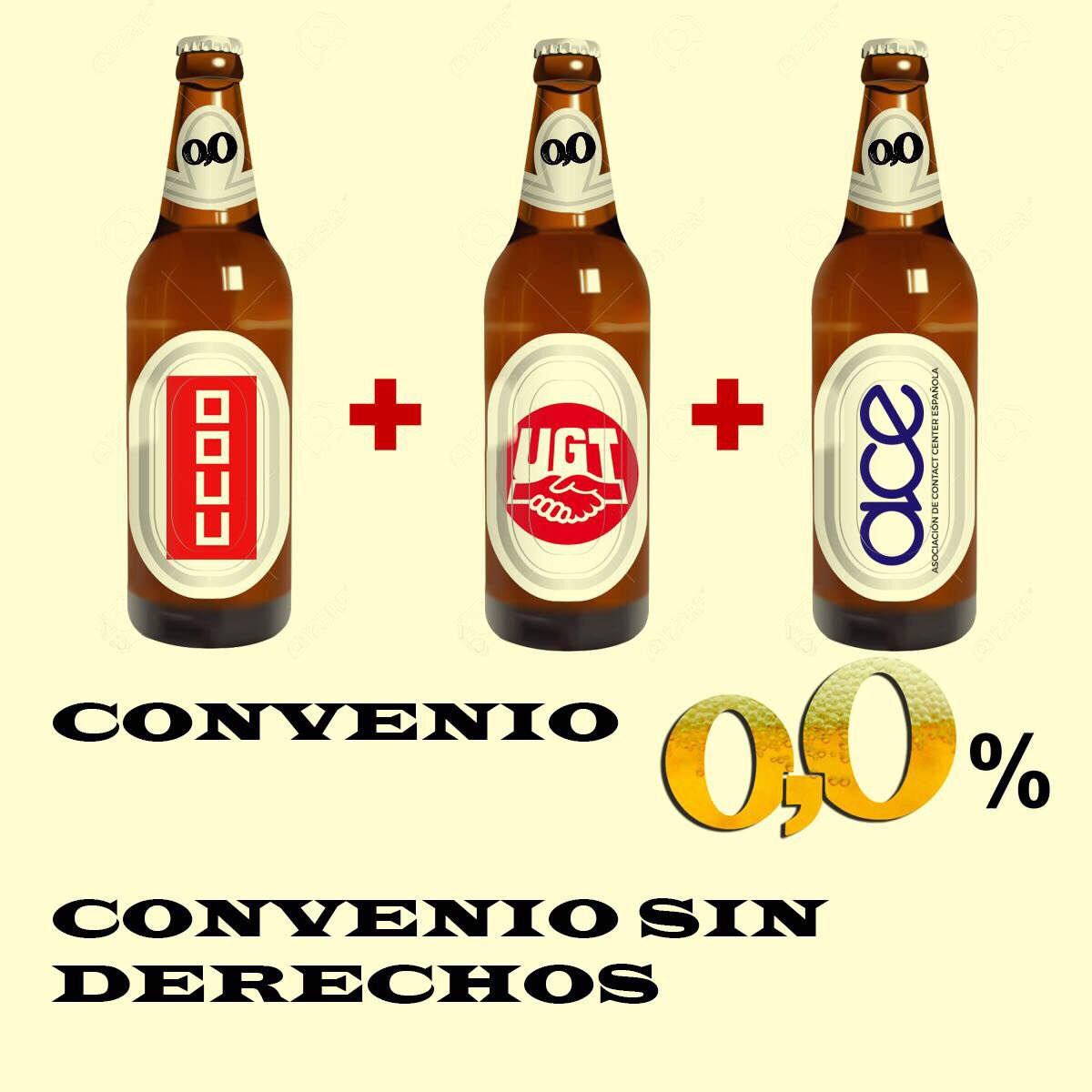 El nuevo convenio de Contact Center Consigue una "Subida" salarial del 0% en 2015 y del 0% en 2016. Éxito de <a href="/UGT_CCenter/">UGT ContactCenter</a> y <a href="/serviciosccoo/">Servicios CCOO</a>