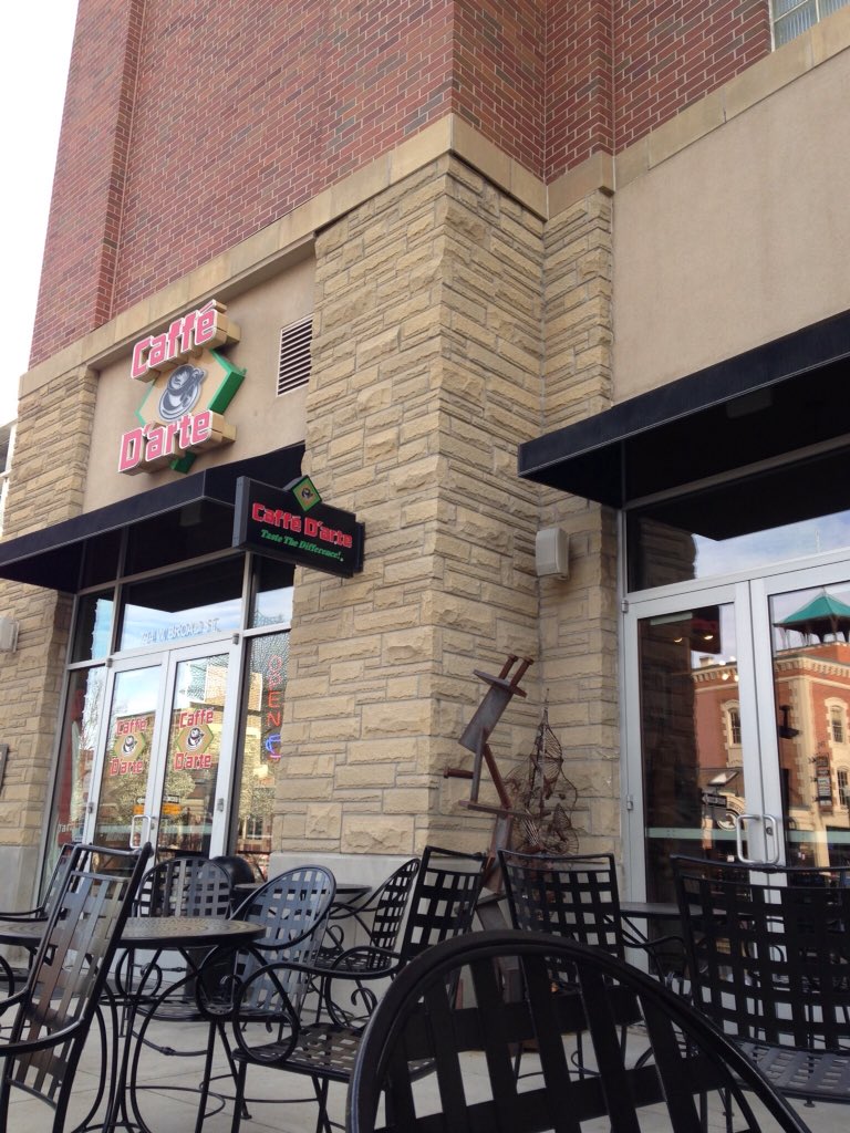 Walked downtown for coffee ☕️🐾❤️😎