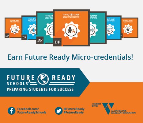 We partnered w/ <a href="/DigitalPromise/">Digital Promise</a> <a href="/FridayInstitute/">Friday Institute</a> to bring you eight micro-credentials! Earn them today: futureready.org/about-the-effo… #FutureReady