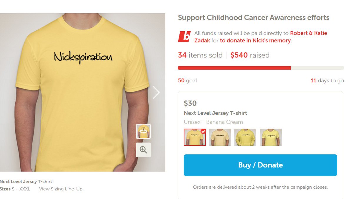 NatZadak's tweet photo. Getting so close to my goal! Let's keep the #nickspiration going! https://t.co/s1UOjFCf7a #nickslegacy #forever4 #conquerchildhoodcancer https://t.co/RQyfhYDD67