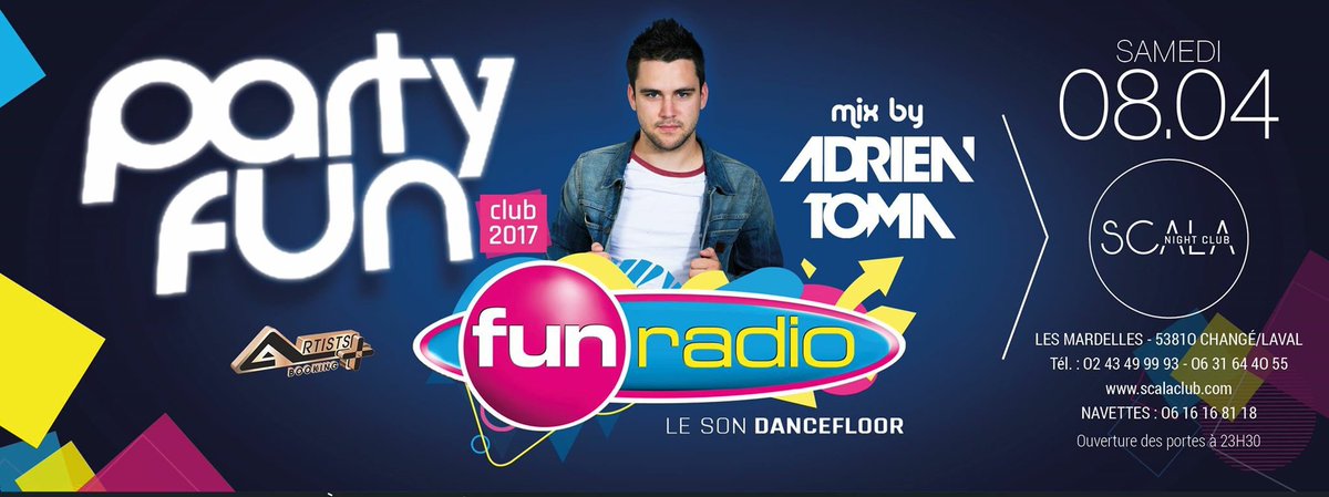 AdrienToma's tweet photo. Samedi soir je reviens à la @Scalalaval 🔥🔥 @Party_Fun @funradio_fr #drumshow #live #PartyFunClub https://t.co/QojVbaBukA