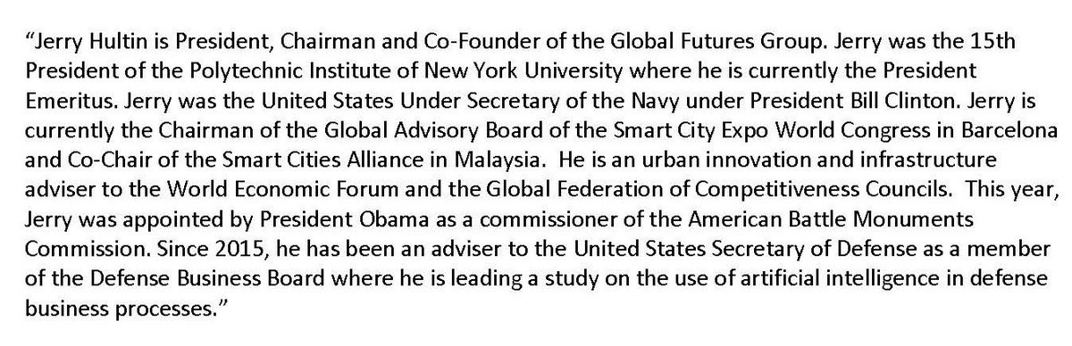 #WTWNYC17 is proud to announce that Jerry Hultin of <a href="/GFGhq/">Global Futures Group</a> @nycsmartcities will be the keynote speaker at our kickoff breakfast May 8.
