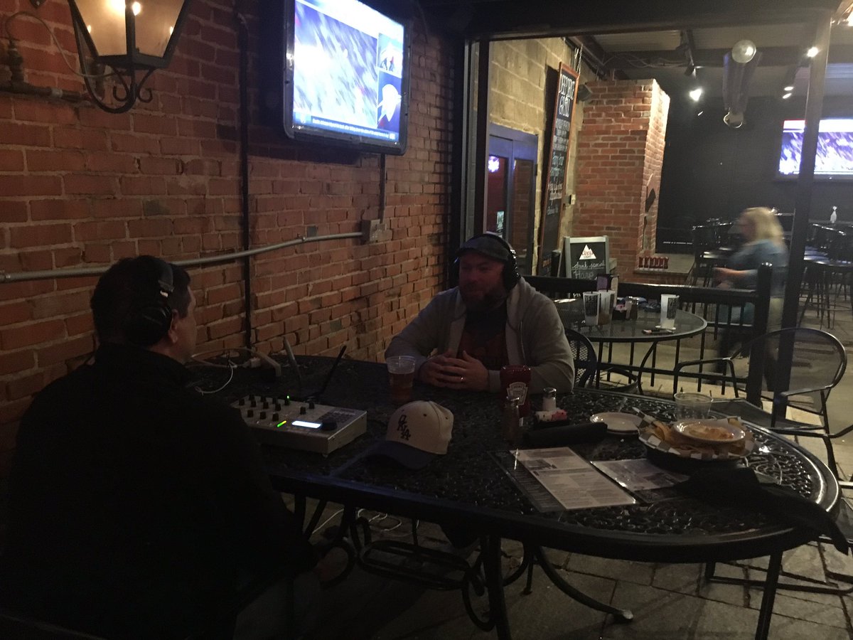 Had a great #FirstTake Postgame at Deep Deuce Grill thanks to the folks at <a href="/BlackMesaBrew/">Black Mesa Brewing</a> for making it happen