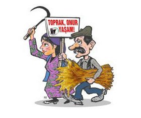 Toprak, yaşam ve onur için HAYIR.