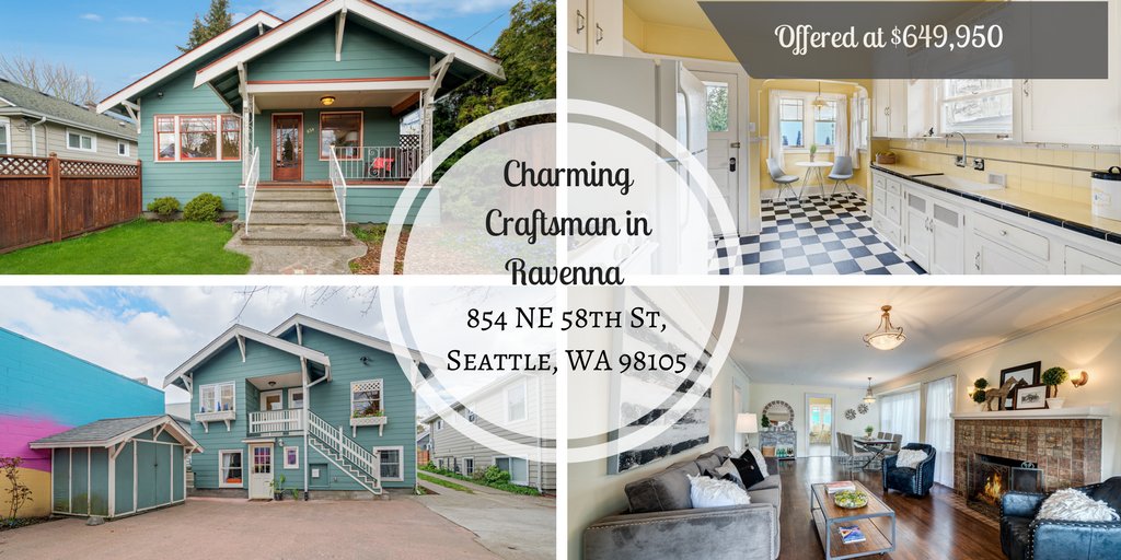 Just Listed: Ravenna Craftsman Style Home with Apartment! Find out more here:  bit.ly/2odY0bj #AliseRobertsandCo #SeattleRealEstate