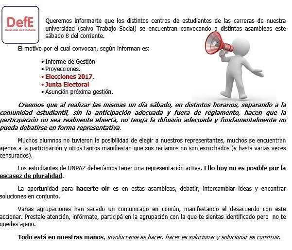 defeunpaz's tweet photo. #Asambleas #UNPAZ https://t.co/P1OYN1fx6T