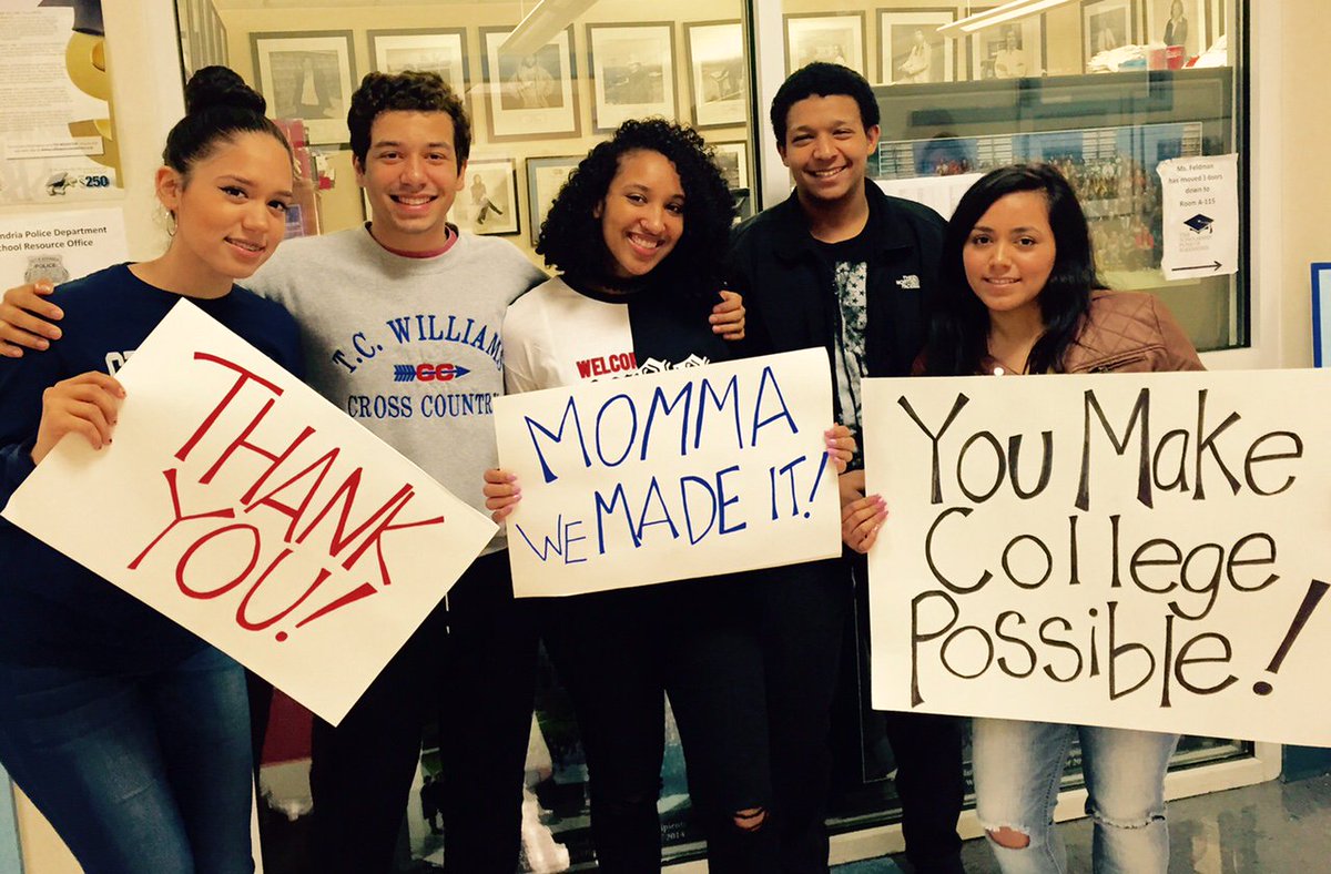 TC2College's tweet photo. Love our @TC_2017 seniors! Enjoy well deserved spring break &amp; keep applying for scholarships! April list comes out today @TCWTitans @ACPSk12 https://t.co/ncuDwY7sjs