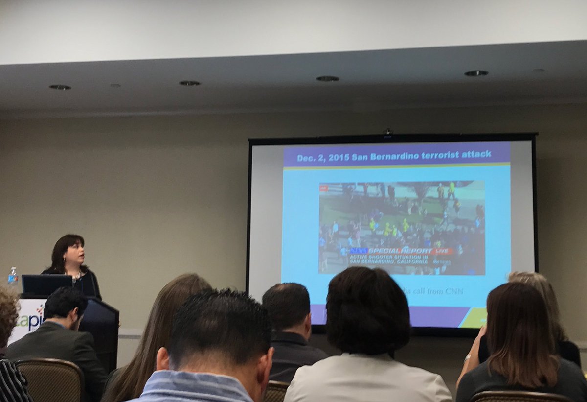 laurenkgold's tweet photo. Final session of #capio2017 on very important topic of dealing with a crisis like the one in @sbcounty. https://t.co/rVanGsYVw1