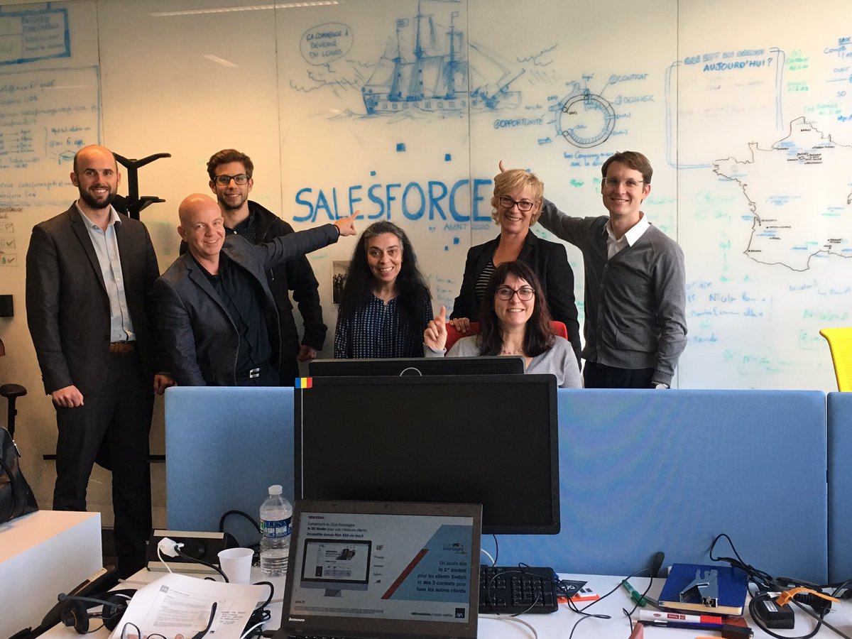 #salesforce dans nos premières agences Axa en région Sud Est: Bravo et Merci: #Enjoynewbusiness