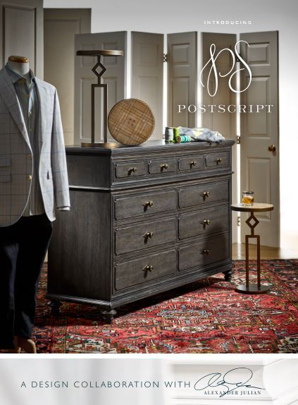 UniversalFurn's tweet photo. Explore Postscript. A design collaboration with Alexander Julian. See the full ensemble at #HPMKT. #universalfurniture#PStradition https://t.co/7R7pDT613X