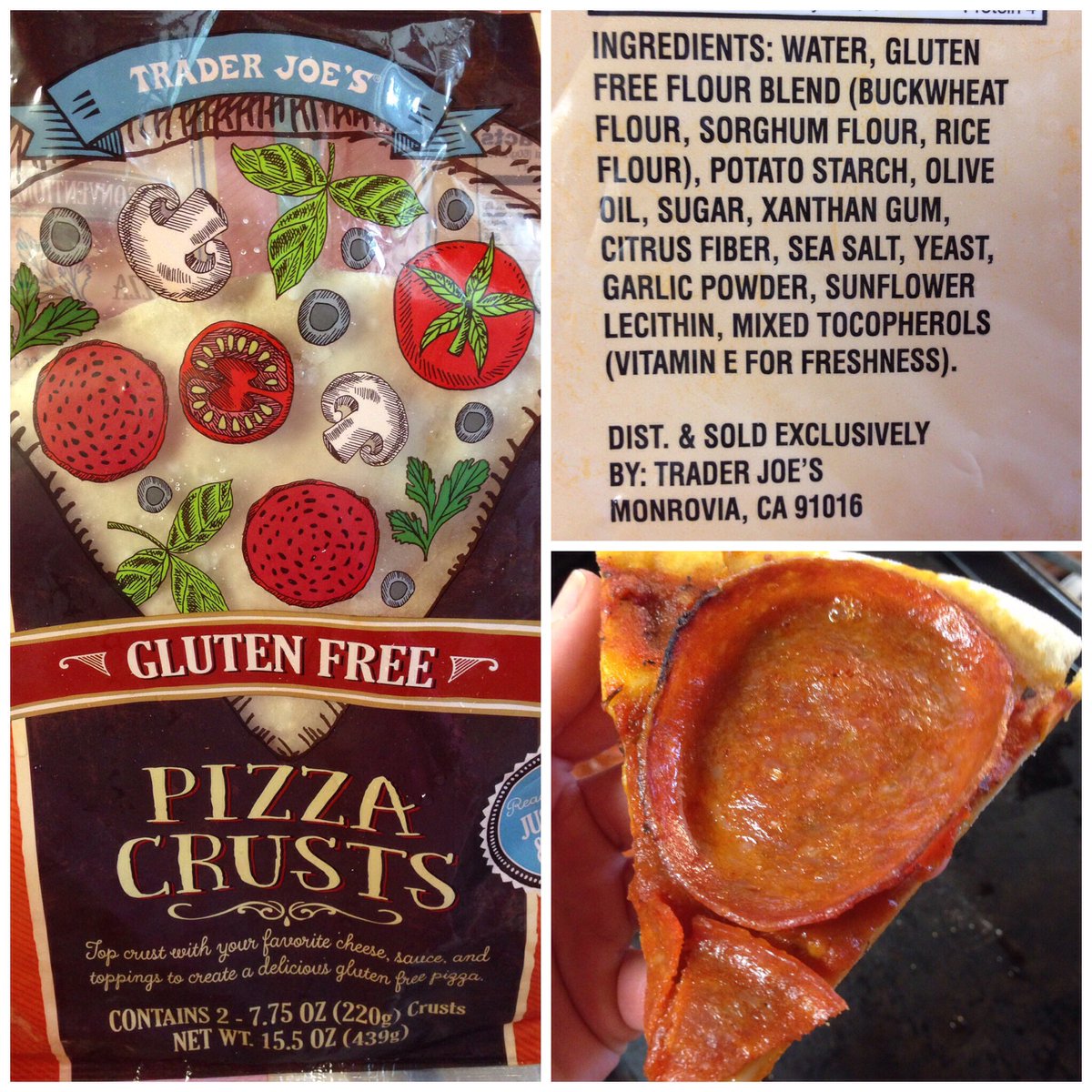 FriendlyAllergy's tweet photo. So happy to find a convenient #pizzacrust for my #allergykid from #traderjoes! #glutenfree #top8free #allergyfriendly  #dairyfree #pizza https://t.co/ZI0hyheZgf