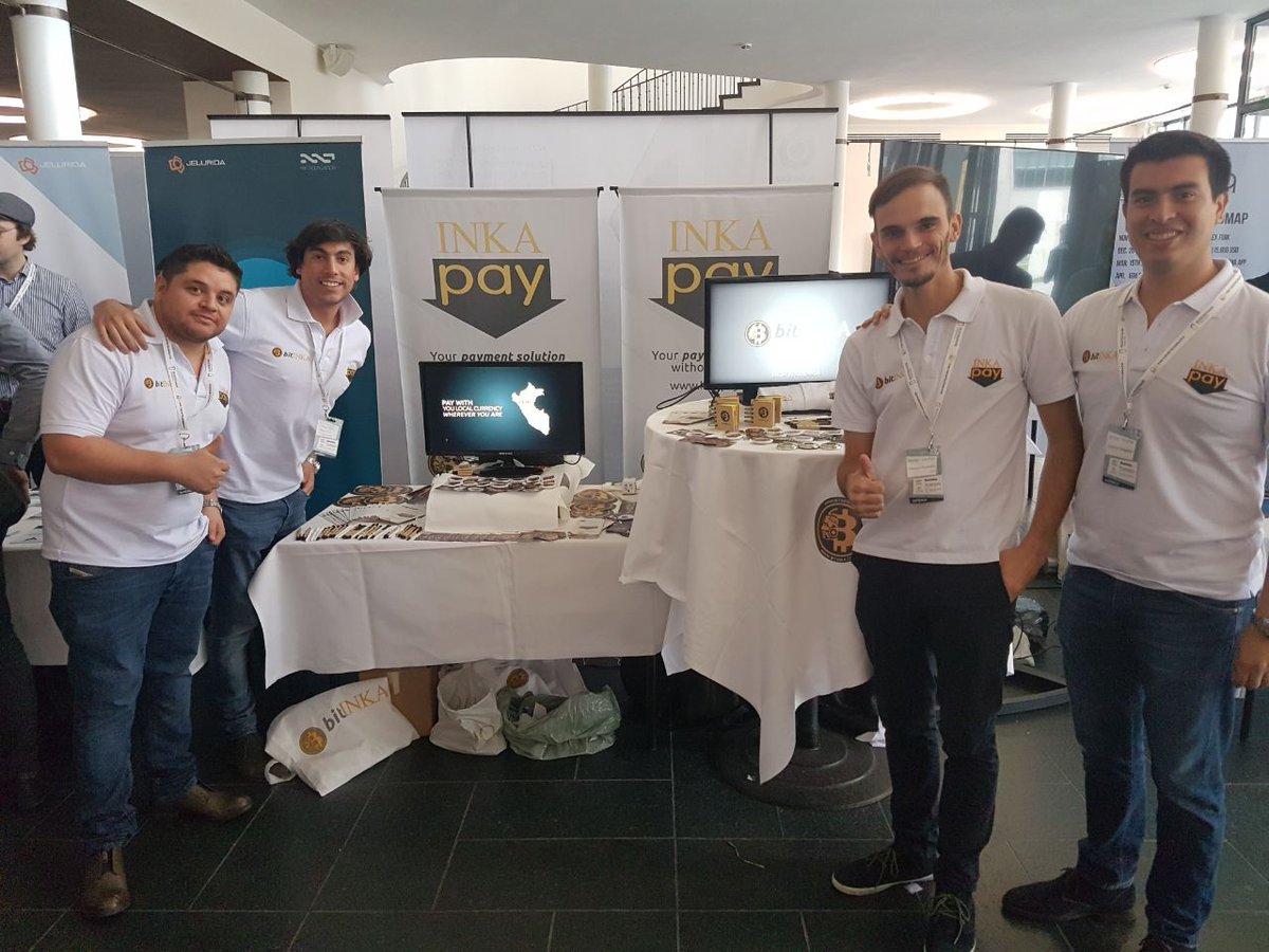 BitInka's tweet photo. Felices de ser parte del #BlockShow2017 organizado por @CointelegraphES #EventosBitinka #BitInka #Sponsor https://t.co/y7MQ03m0p2
