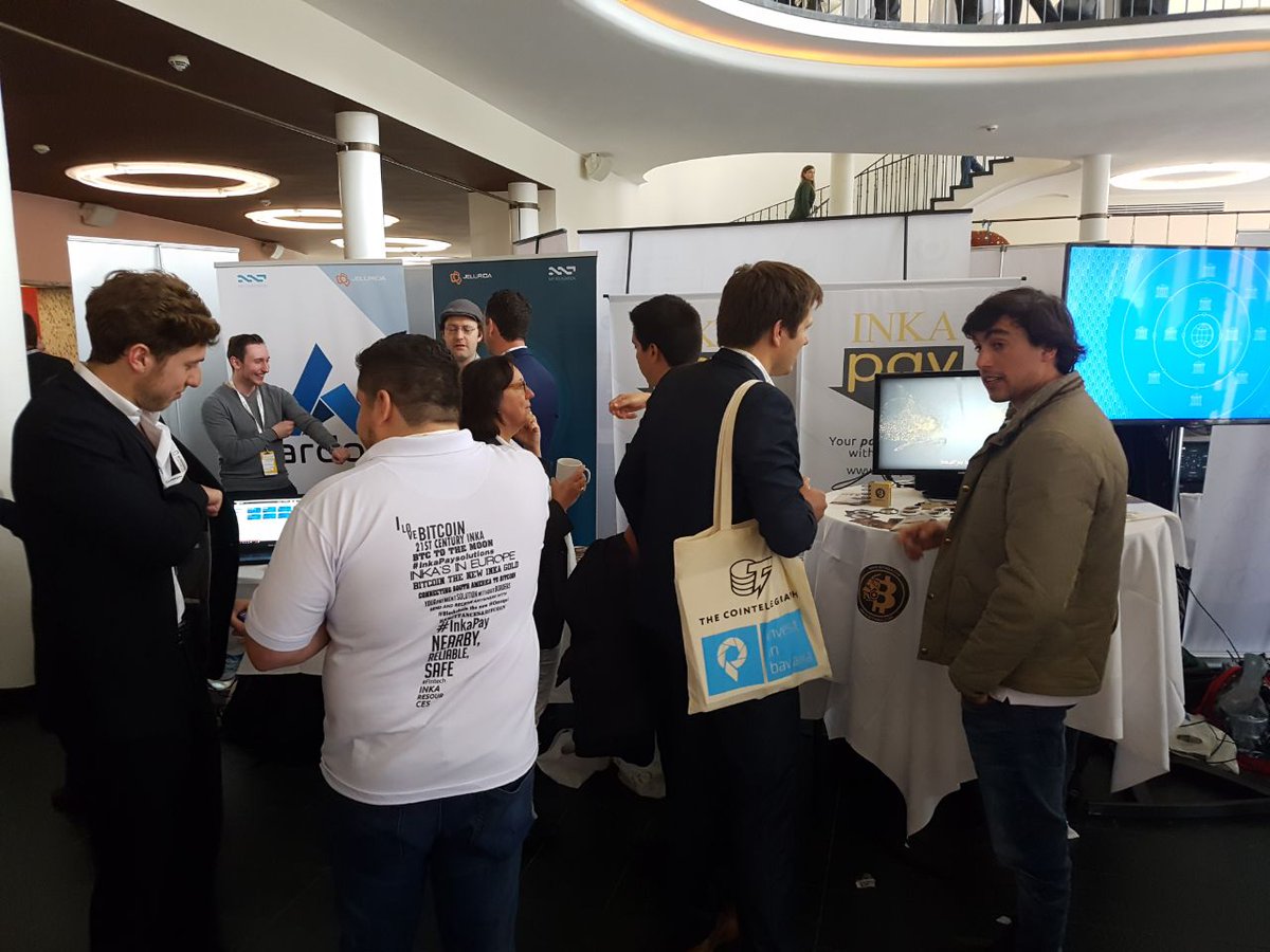 BitInka's tweet photo. Felices de ser parte del #BlockShow2017 organizado por @CointelegraphES #EventosBitinka #BitInka #Sponsor https://t.co/y7MQ03m0p2