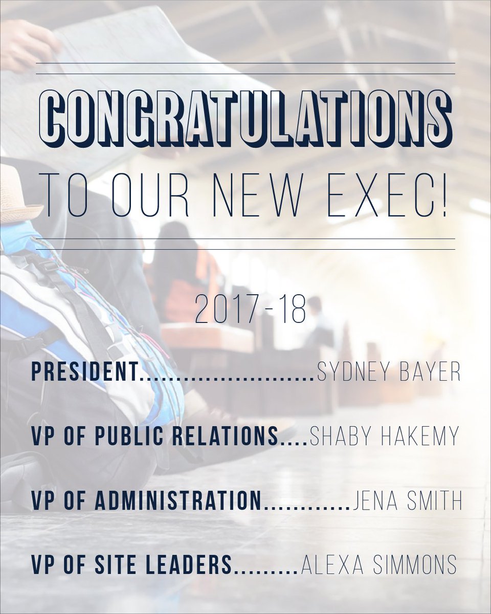 AuburnASB's tweet photo. A Big CONGRATULATIONS to our new 2017-2018 Exec Board! We are so proud of you 4 and know you will do great things in the coming year! https://t.co/OCkCIjuACj
