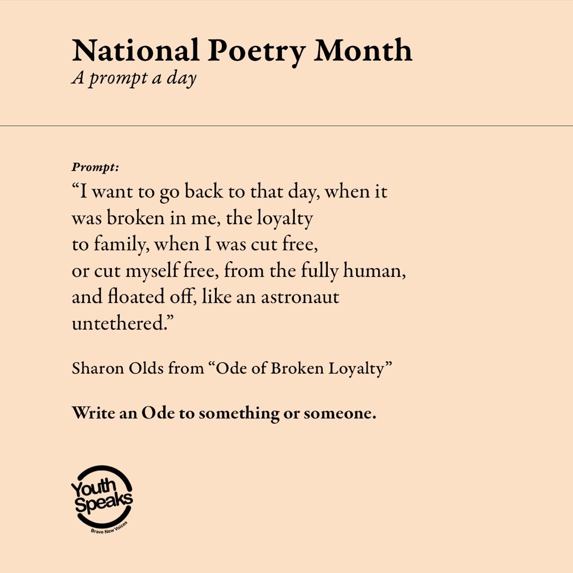 Ο χρήστης youthspeaks στο Twitter: "Day 27 of #NationalPoetryMonth