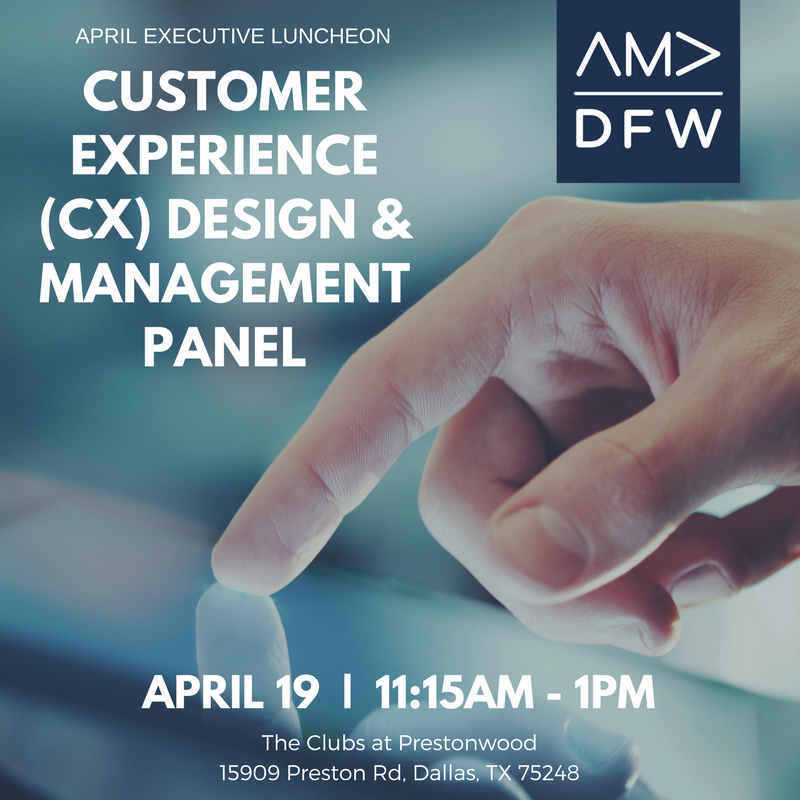 amadfw's tweet photo. Interested in creating a successful customer experience program? Hear tips from the experts on April  19th - https://t.co/FgyeuG1dC4 #AMADFW https://t.co/Qb68VnIetZ