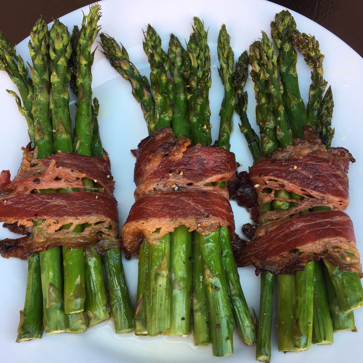 It's tastier to eat #asparagus when you wrap it in our facon! #GlutenFree #DairyFree #facon wrapped asparagus is a great appetizer #Kosher