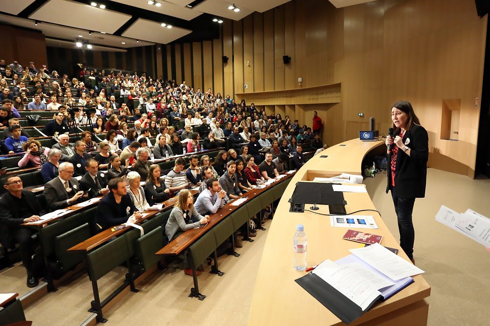 #MT180 ouverture de la finale #Alsace devant un amphi noir de monde et chaud comme la braise !!!