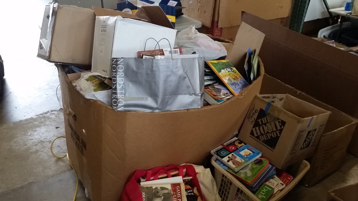 jmbookrecycling's tweet photo. Spent 3 days at https://t.co/bW3hzA3Qpp processing 2.5 gaylords of books. Lots of sorting. Bought 2 boxes of books. # books #ROI #thrift https://t.co/Djg0sSAi6B