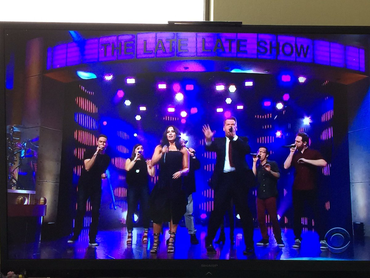 TheBaddest_Girl's tweet image. Catching up on last night's TV and @LevelACappella and @HeyItsMarioJose killed it on @JKCorden with @ddlovato !!!