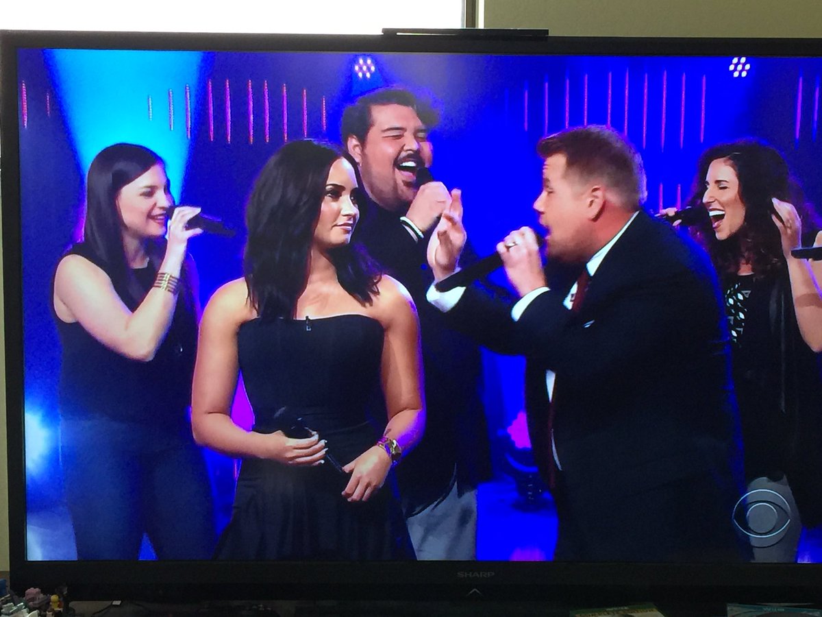 TheBaddest_Girl's tweet image. Catching up on last night's TV and @LevelACappella and @HeyItsMarioJose killed it on @JKCorden with @ddlovato !!!