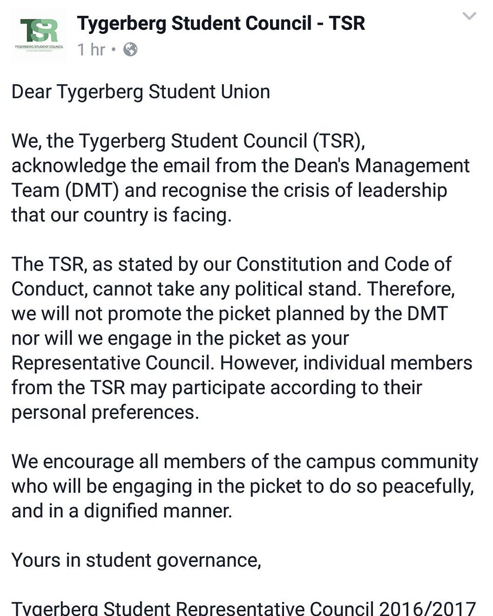 Tygerberg SR (TSR) (@tygersr) on Twitter photo 