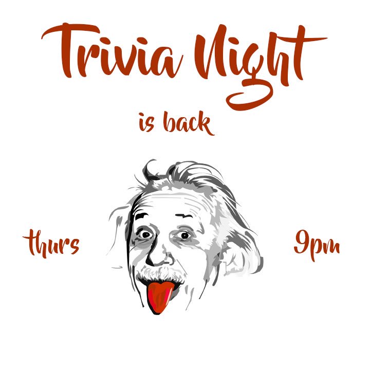 Trivia Night at "The Dog" - see you at 9pm - WOOF