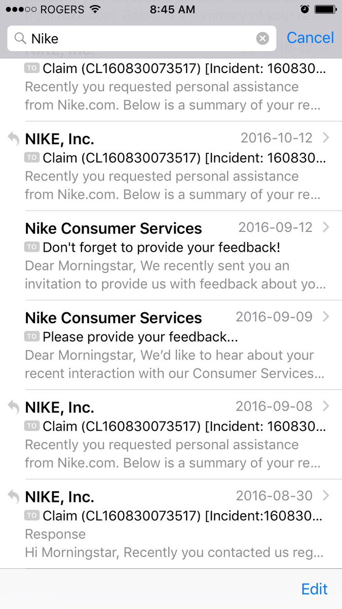 nike consumer services