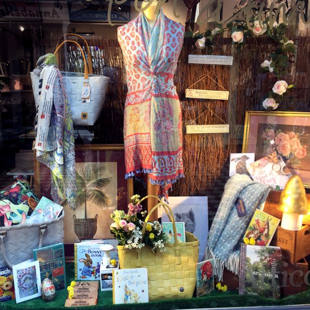AtticoGroup's tweet photo. Easter Window Display! A fabulous range of Spring Gifts!
#Easter #Scarves #HandedBy #Gardenista #BunnyBook #Chicks #Gifts
@WestbourneLife https://t.co/STEzrOeGbN