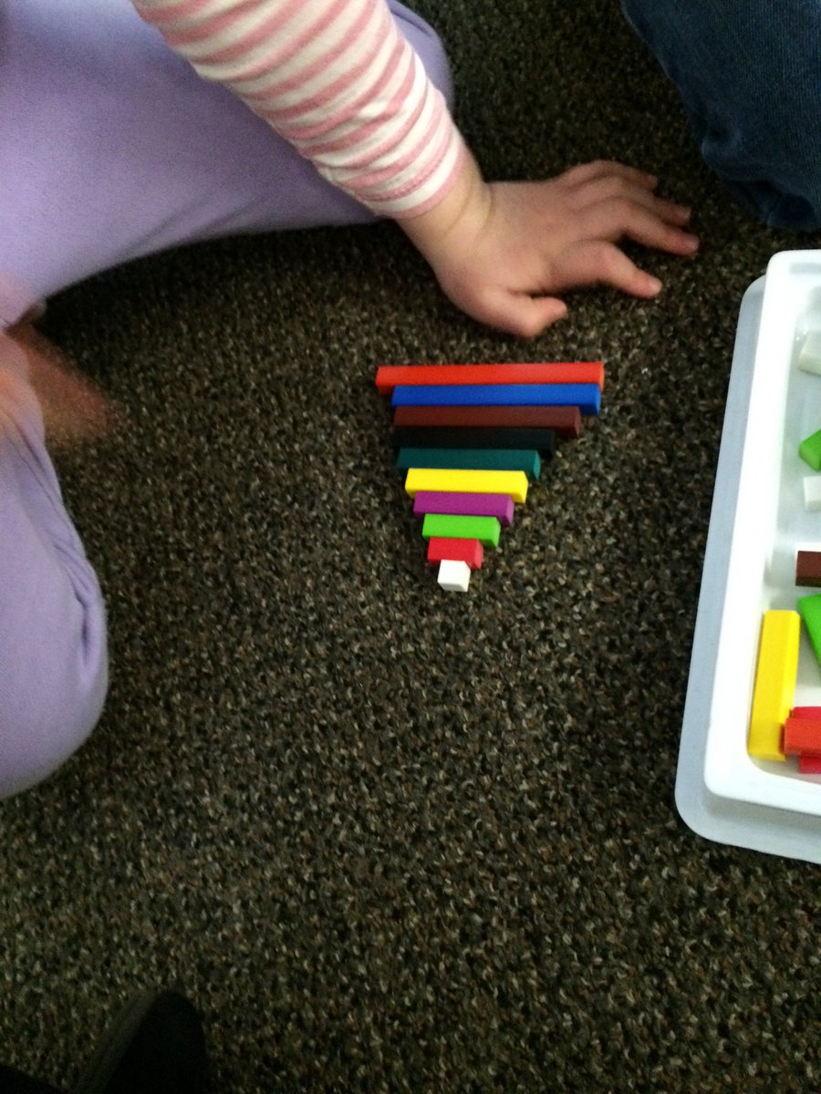 KGNaturally's tweet photo. Some great learning with our number path and relational rods today. It was so cool watching this progress during play @FDRooseveltPS https://t.co/cimCzDbxGF