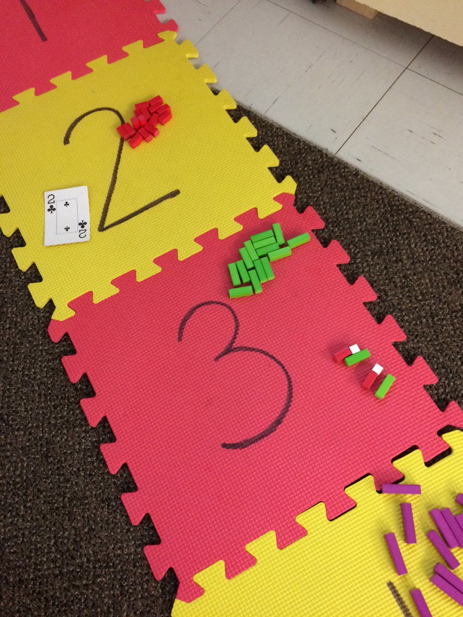 KGNaturally's tweet photo. Some great learning with our number path and relational rods today. It was so cool watching this progress during play @FDRooseveltPS https://t.co/cimCzDbxGF