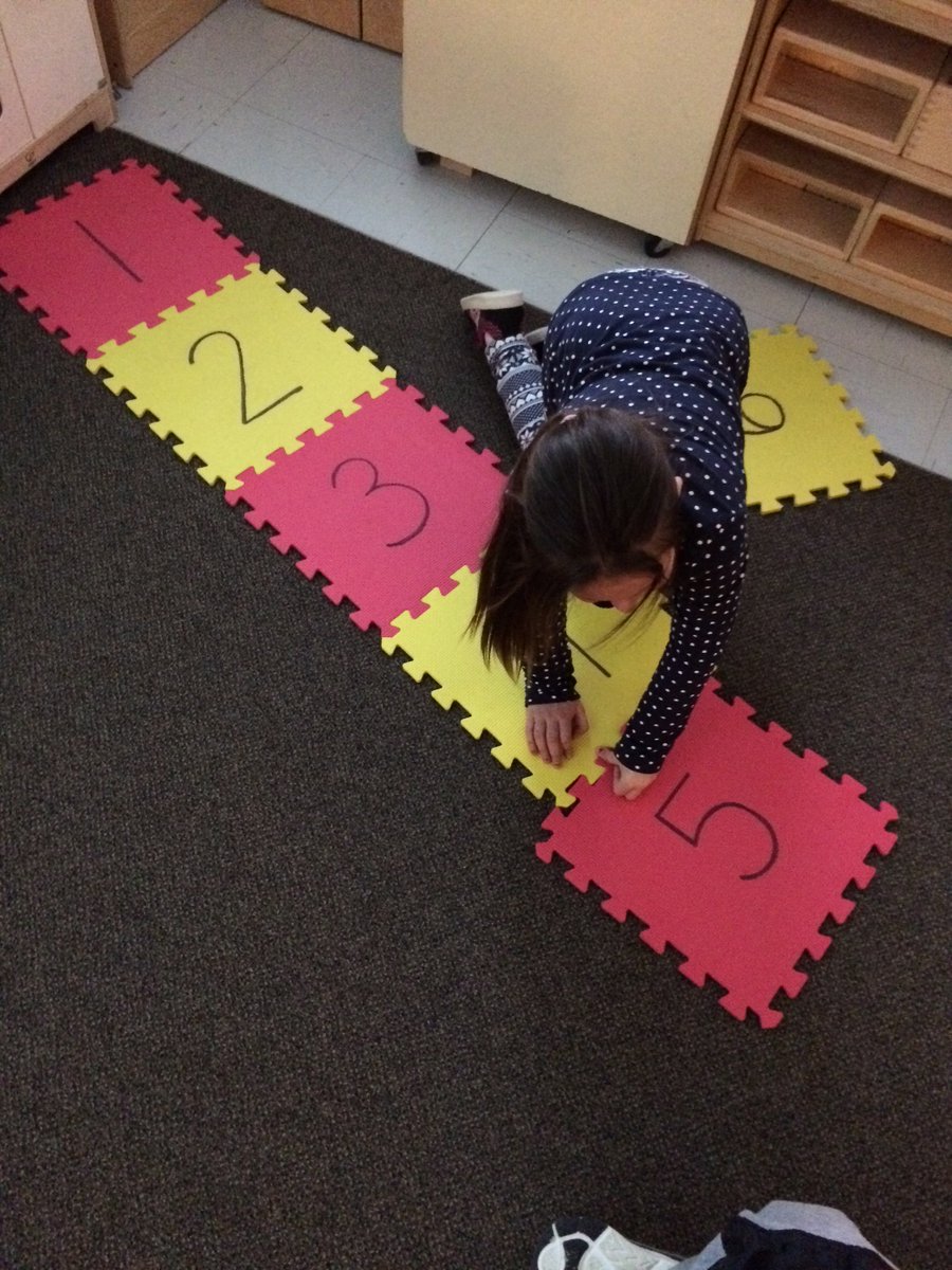 KGNaturally's tweet photo. Some great learning with our number path and relational rods today. It was so cool watching this progress during play @FDRooseveltPS https://t.co/cimCzDbxGF