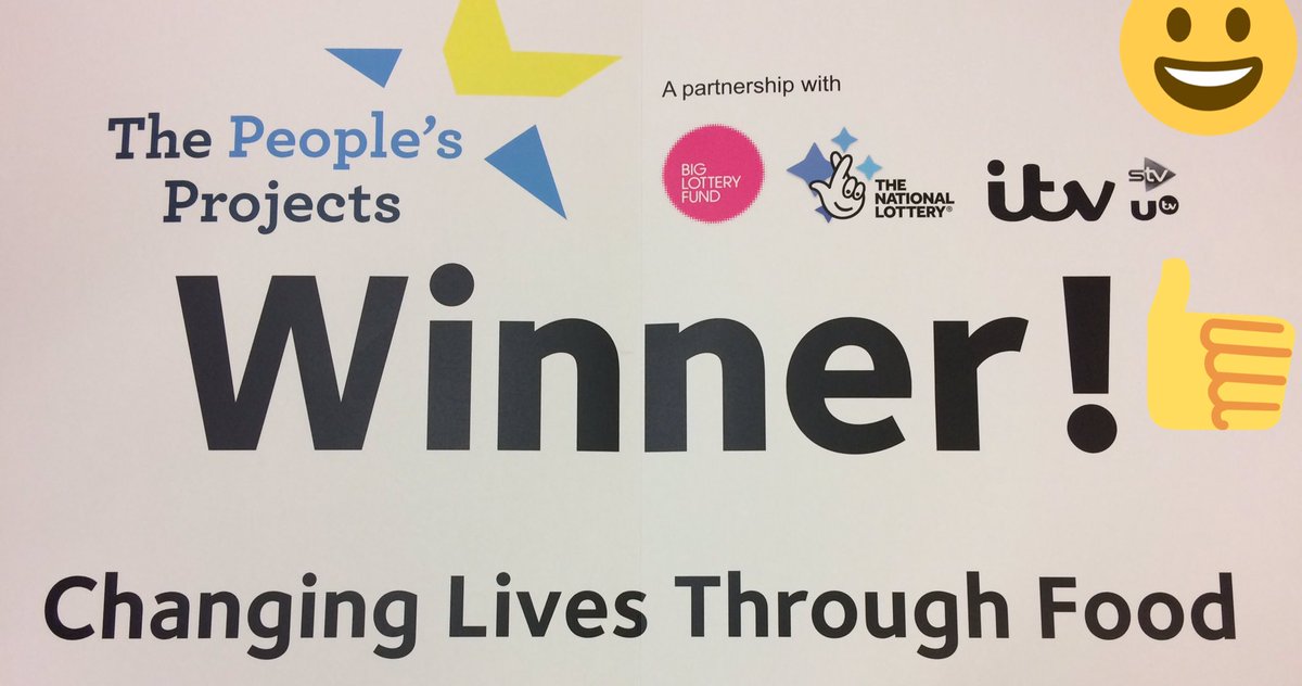 ProjectFoodCIO's tweet photo. A huge thank you to everyone who supported us on #thepeoplesprojects. We can now very happily announce that we are one of the winners! https://t.co/O8TbVLbGGv