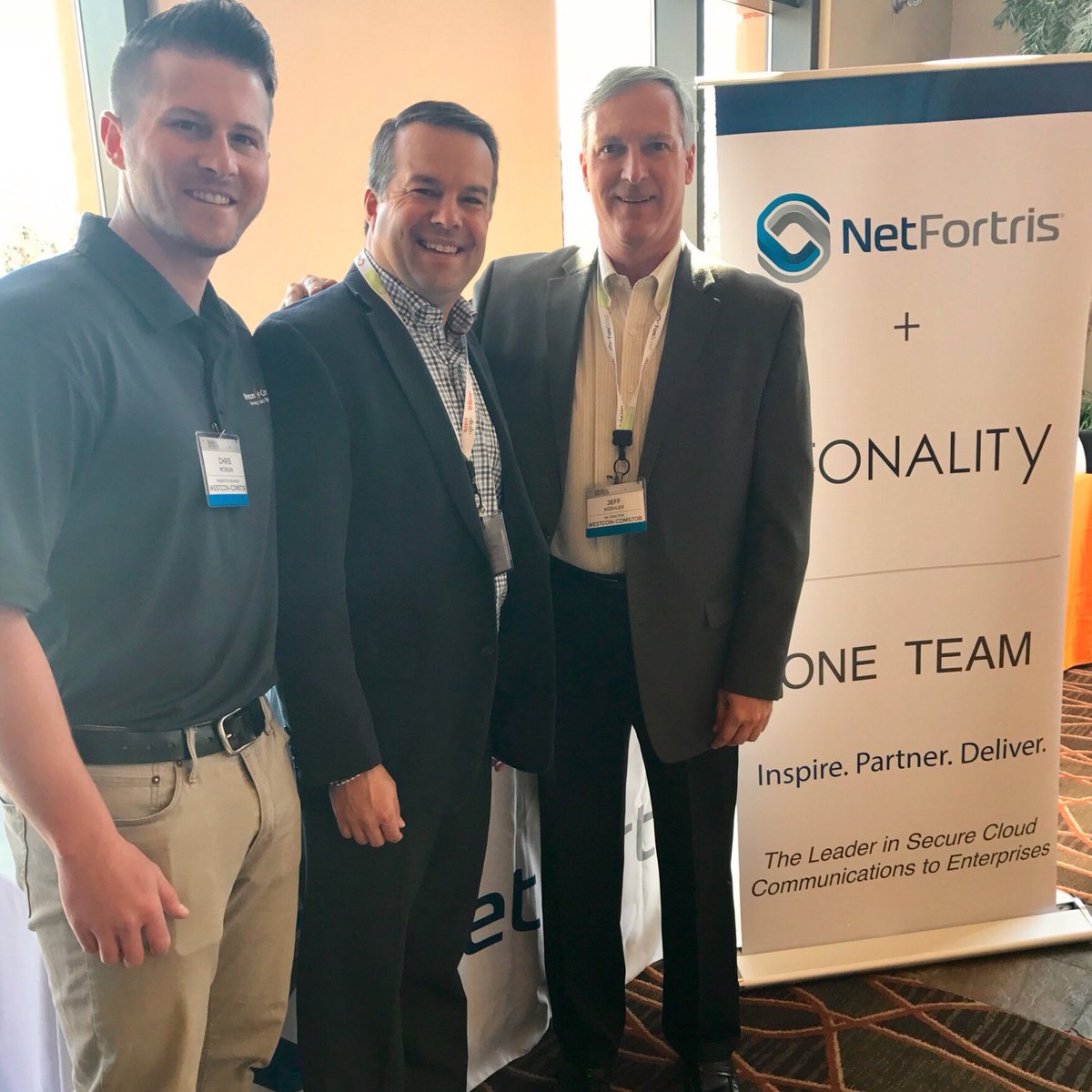 netfortris1's tweet photo. It's a great day @WestconComstor Sales Kickoff!! We are meeting a lot of great sales leaders!! #partnerships https://t.co/Z5zqYz56ze